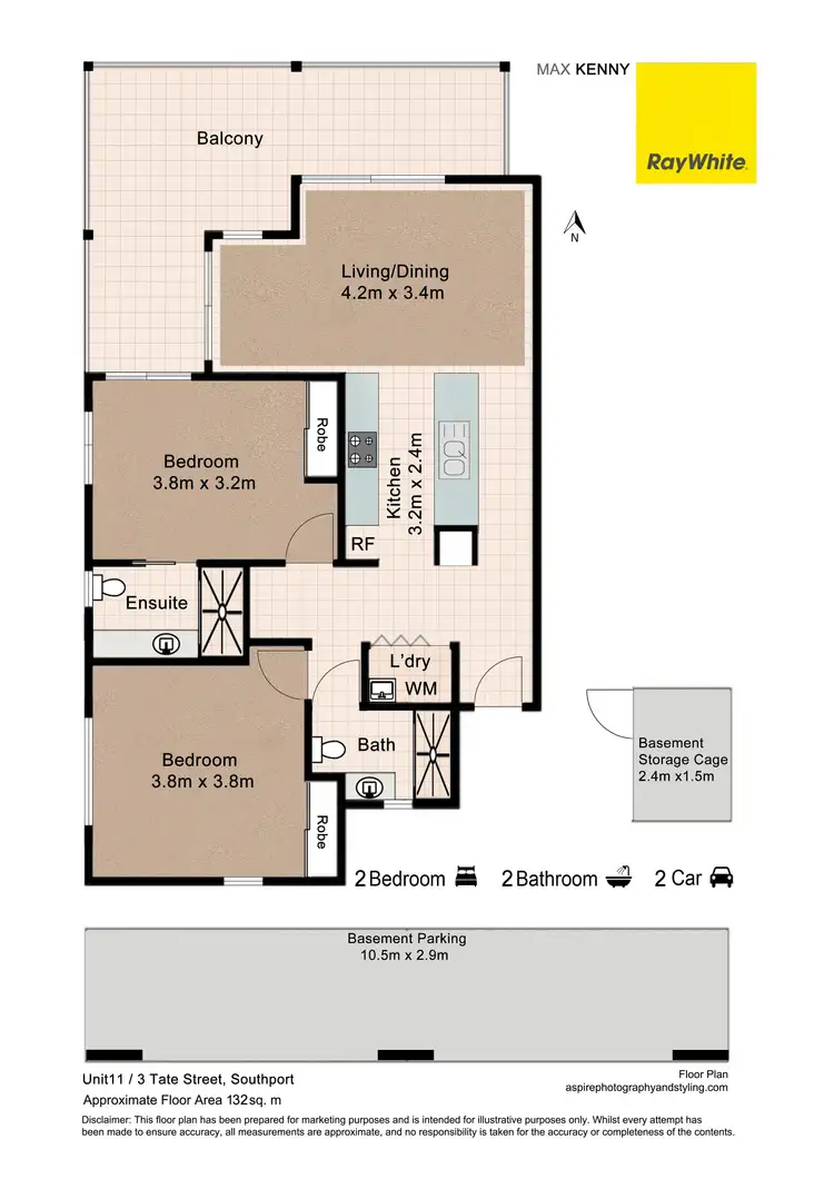 Floorplan of Homely apartment listing, 11/3 Tate Street, Southport QLD 4215