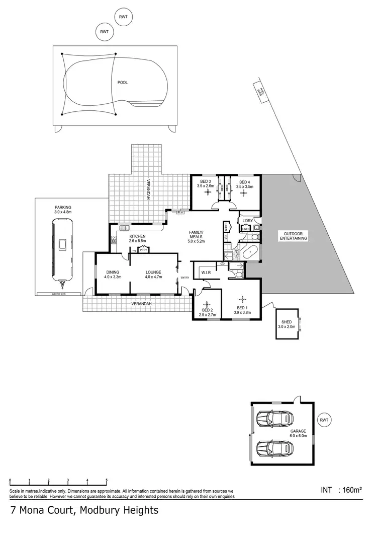 Floorplan of Homely house listing, 7 Mona Court, Modbury Heights SA 5092