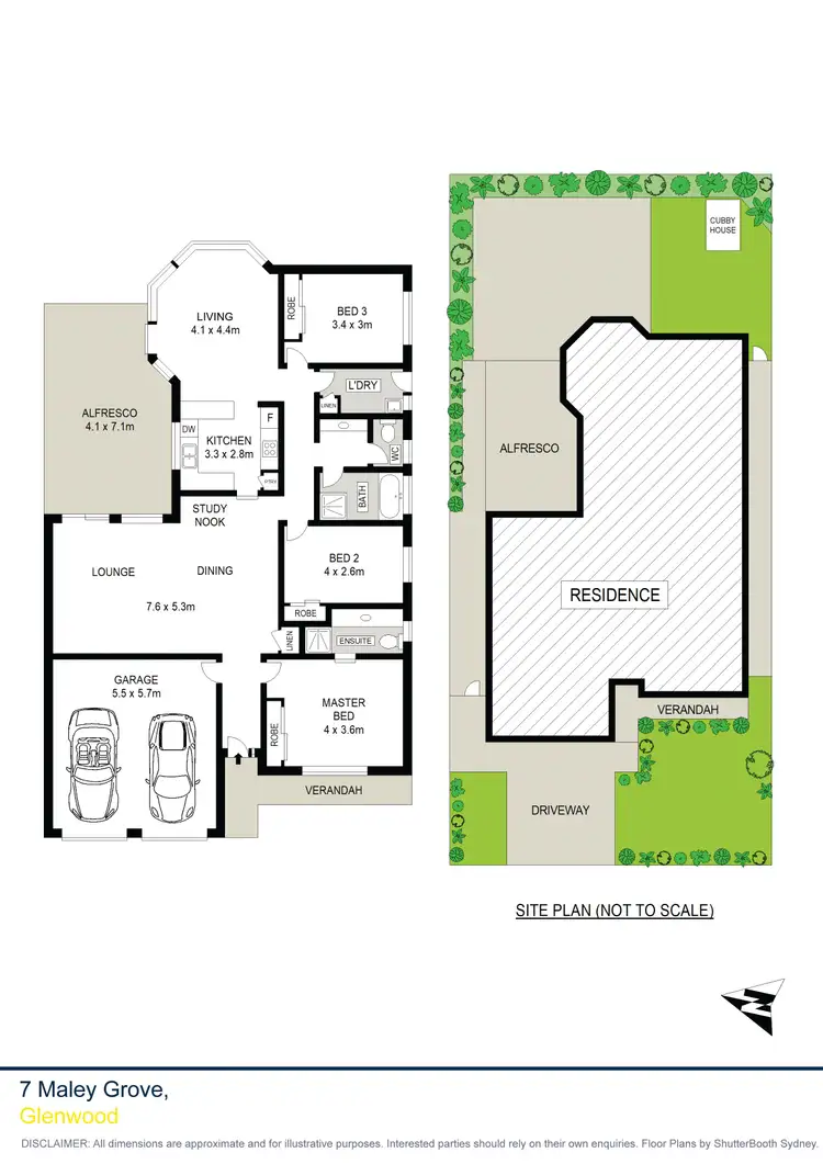 Floorplan of Homely house listing, 7 Maley Grove, Glenwood NSW 2768