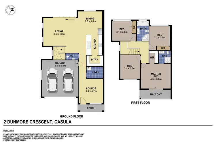 Floorplan of Homely house listing, 1/2 Dunmore Crescent, Casula NSW 2170