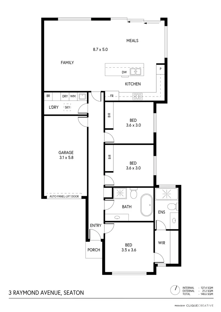 Floorplan of Homely house listing, 1-3/2 Raymond Avenue, Seaton SA 5023