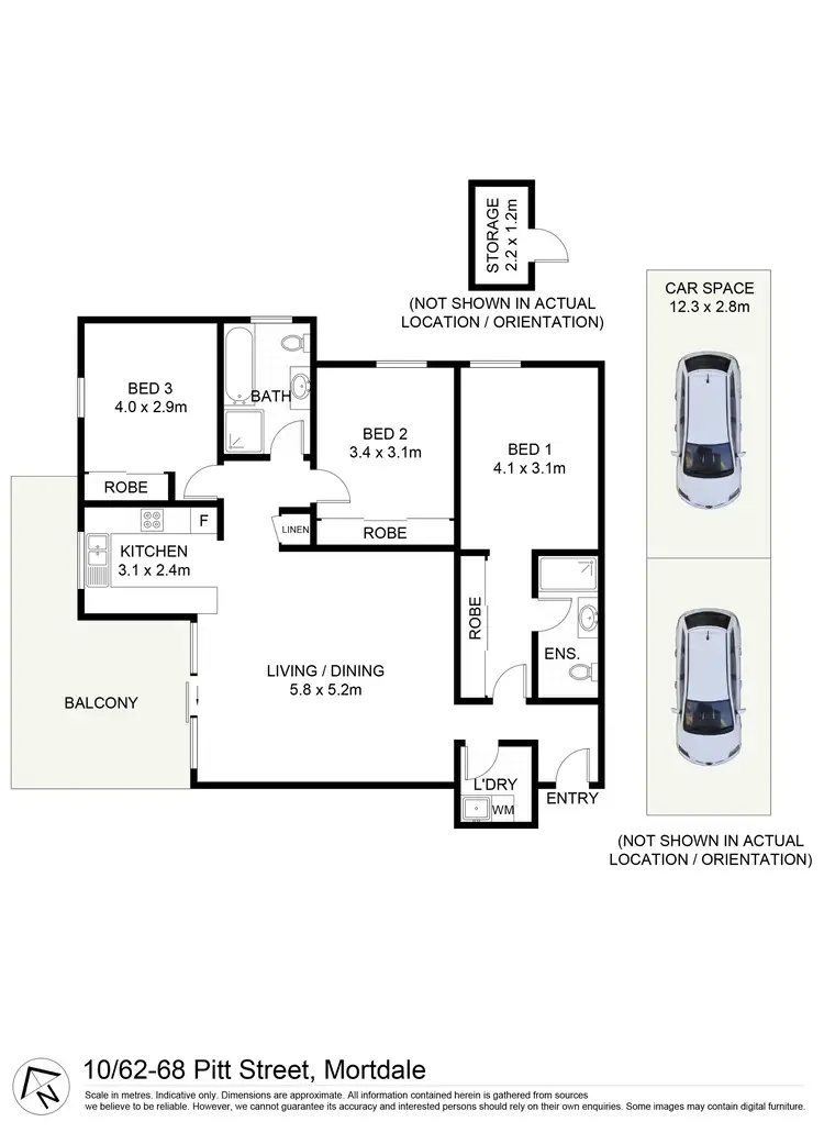 Floorplan of Homely apartment listing, 10/62-68 Pitt Street, Mortdale NSW 2223