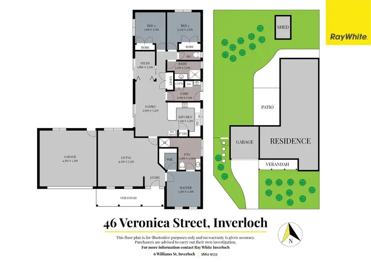 Floorplan of Homely house listing, 46 Veronica Street, Inverloch VIC 3996