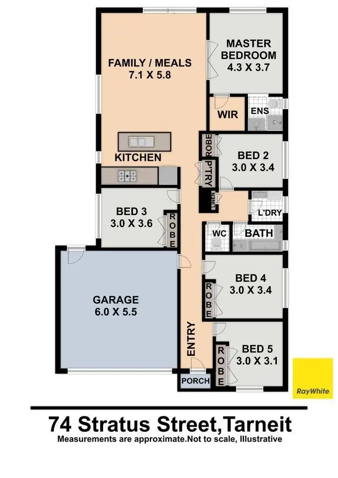 Floorplan of Homely house listing, 74 Stratus Street, Tarneit VIC 3029