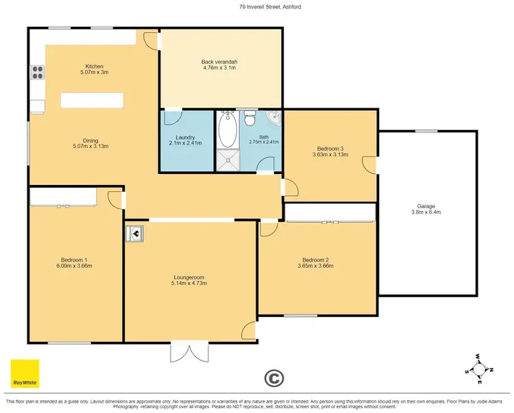 Floorplan of Homely house listing, 79 Inverell Street, Ashford NSW 2361
