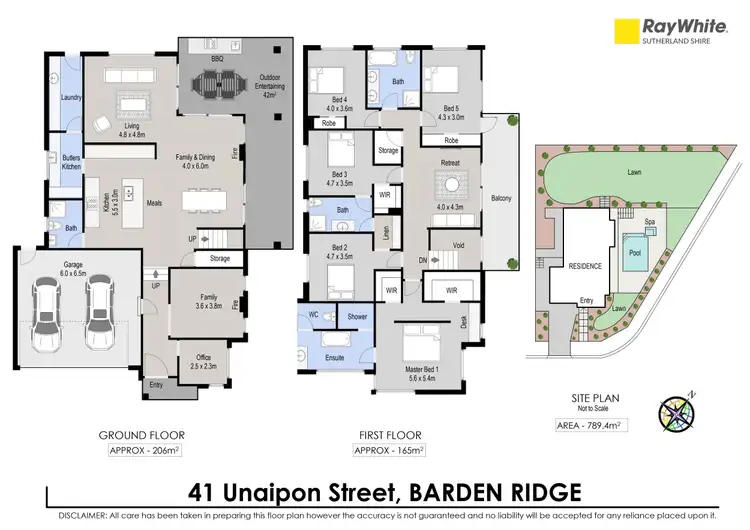 Floorplan of Homely house listing, 41 Unaipon Street, Barden Ridge NSW 2234