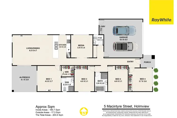 Floorplan of Homely house listing, 5 Macintyre Street, Holmview QLD 4207