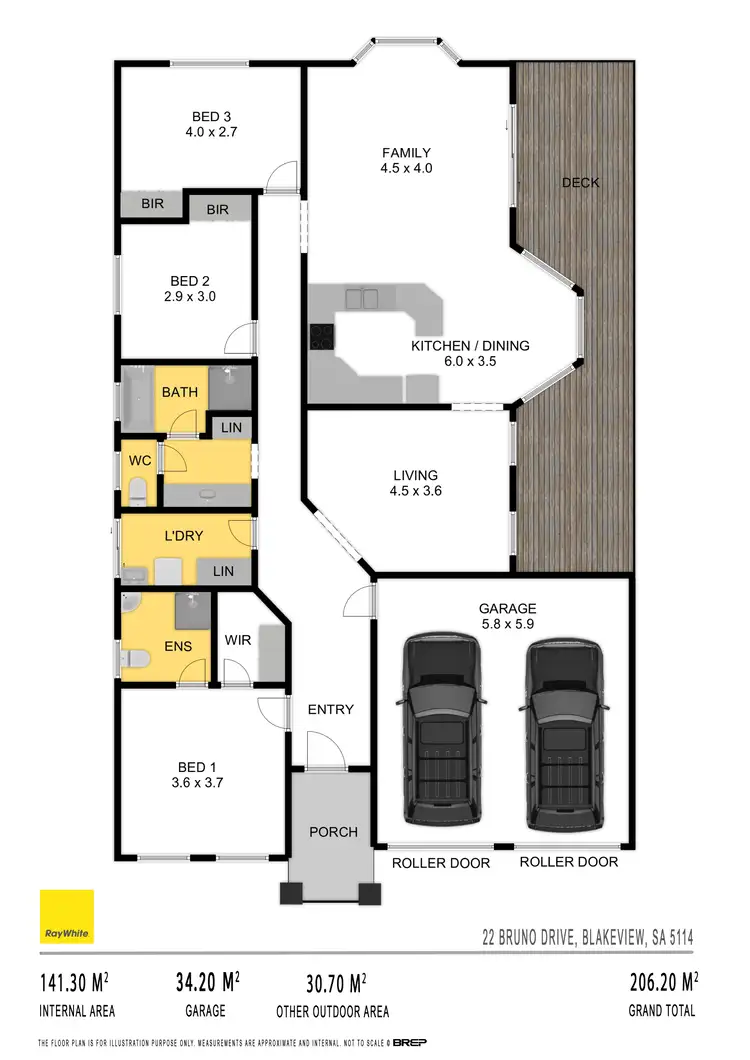 Floorplan of Homely house listing, 22 Bruno Drive, Blakeview SA 5114