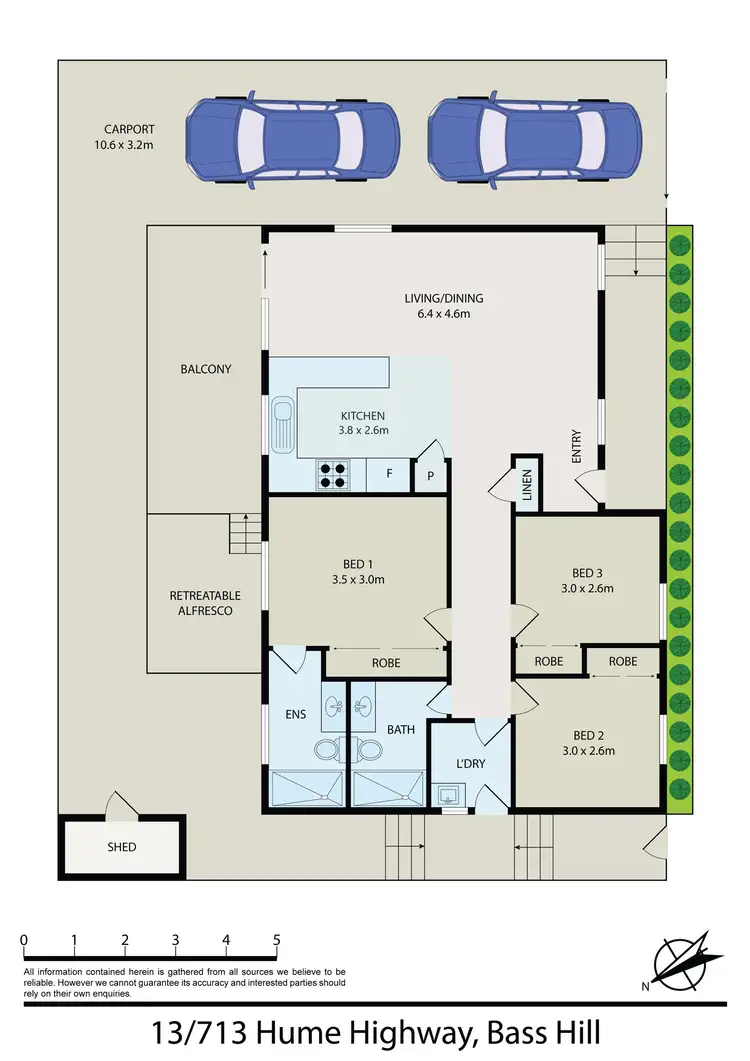 Floorplan of Homely villa listing, 13/713 Hume Highway, Bass Hill NSW 2197