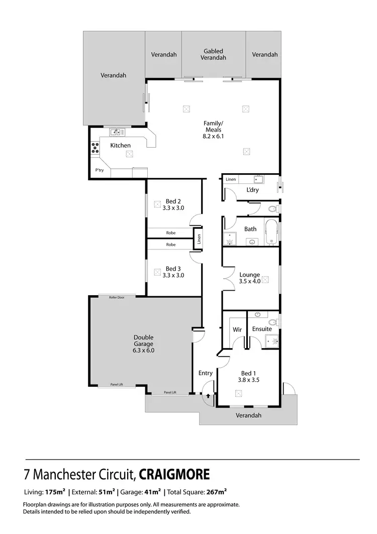 Floorplan of Homely house listing, 7 Manchester Circuit, Craigmore SA 5114