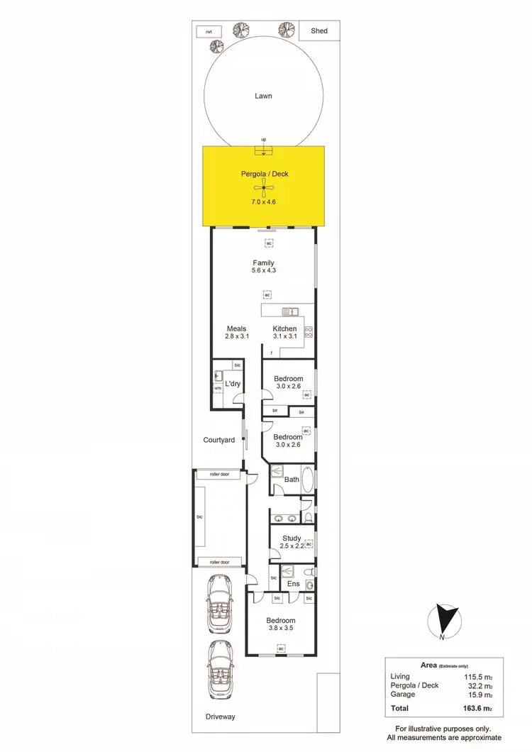 Floorplan of Homely house listing, 63 English Avenue, Clovelly Park SA 5042