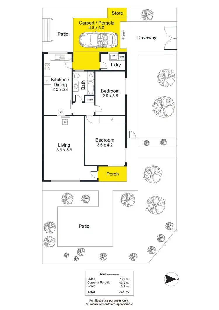 Floorplan of Homely unit listing, 4/2 Elder Street, Daw Park SA 5041