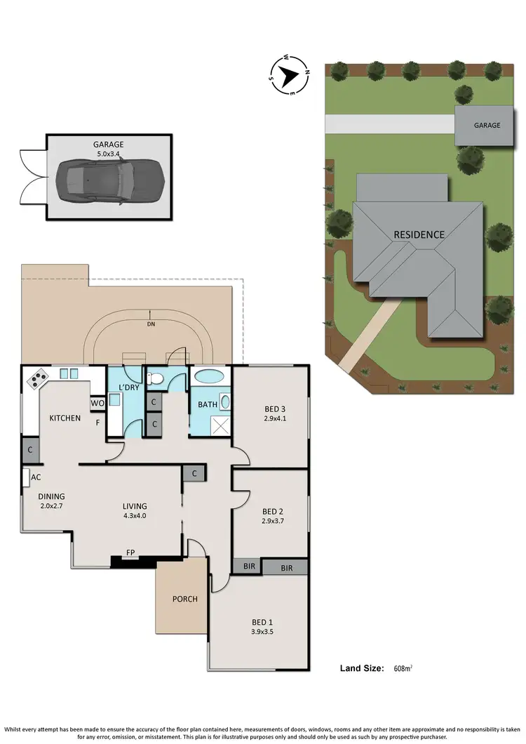 Floorplan of Homely house listing, 22 Berberis Crescent, Frankston VIC 3199