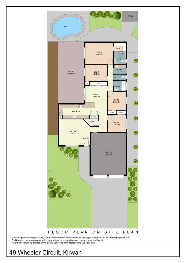Floorplan of Homely house listing, 49 Wheeler Circuit, Kirwan QLD 4817