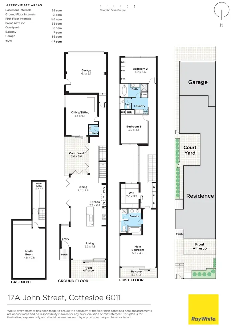 Floorplan of Homely house listing, 17A John Street, Cottesloe WA 6011
