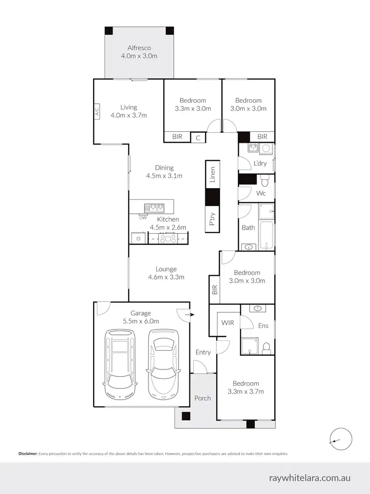 Floorplan of Homely house listing, 6 Leo Court, Bannockburn VIC 3331