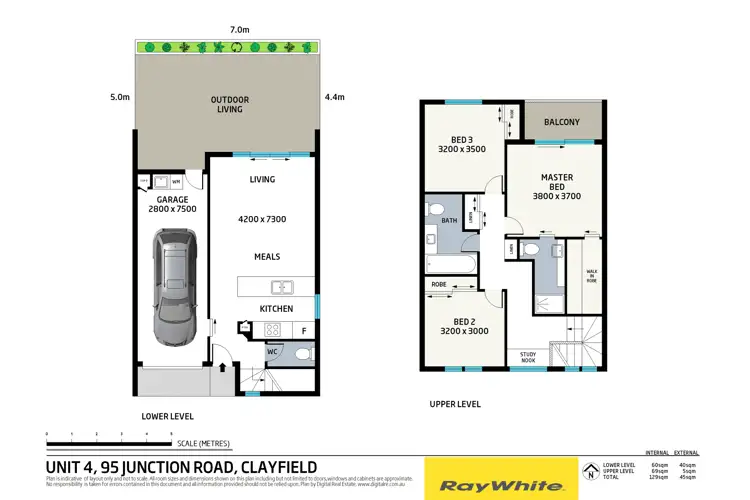 Floorplan of Homely townhouse listing, 4/95 Junction Road, Clayfield QLD 4011