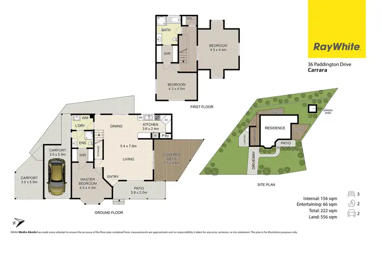 Floorplan of Homely house listing, 36 Paddington Drive, Carrara QLD 4211