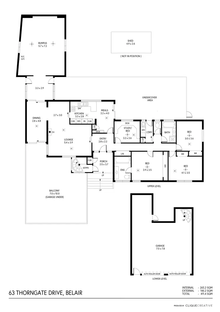 Floorplan of Homely house listing, 63 Thorngate Drive, Belair SA 5052