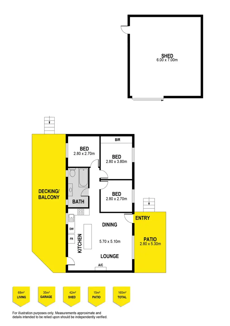 Floorplan of Homely house listing, 5 Sorrento Parade, Hayborough SA 5211
