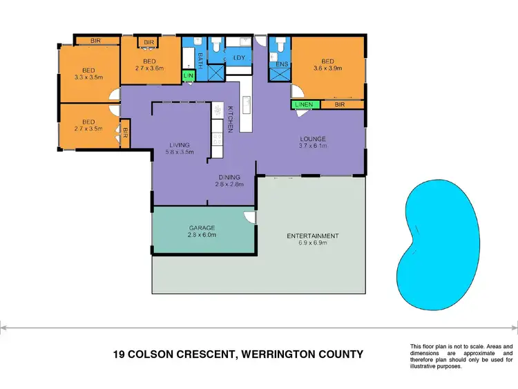Floorplan of Homely house listing, 19 Colson Crescent, Werrington County NSW 2747