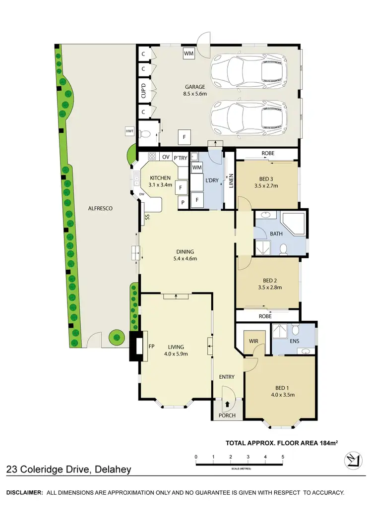 Floorplan of Homely house listing, 23 Coleridge Drive, Delahey VIC 3037