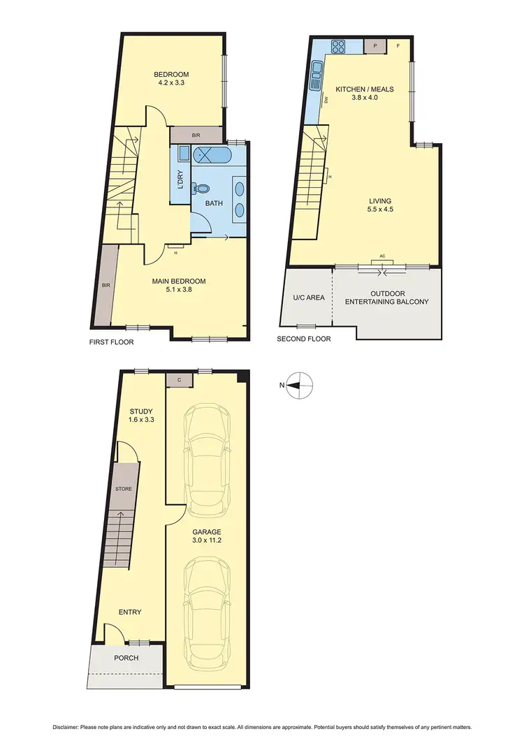 Floorplan of Homely townhouse listing, 1/900 Pascoe Vale Road, Glenroy VIC 3046