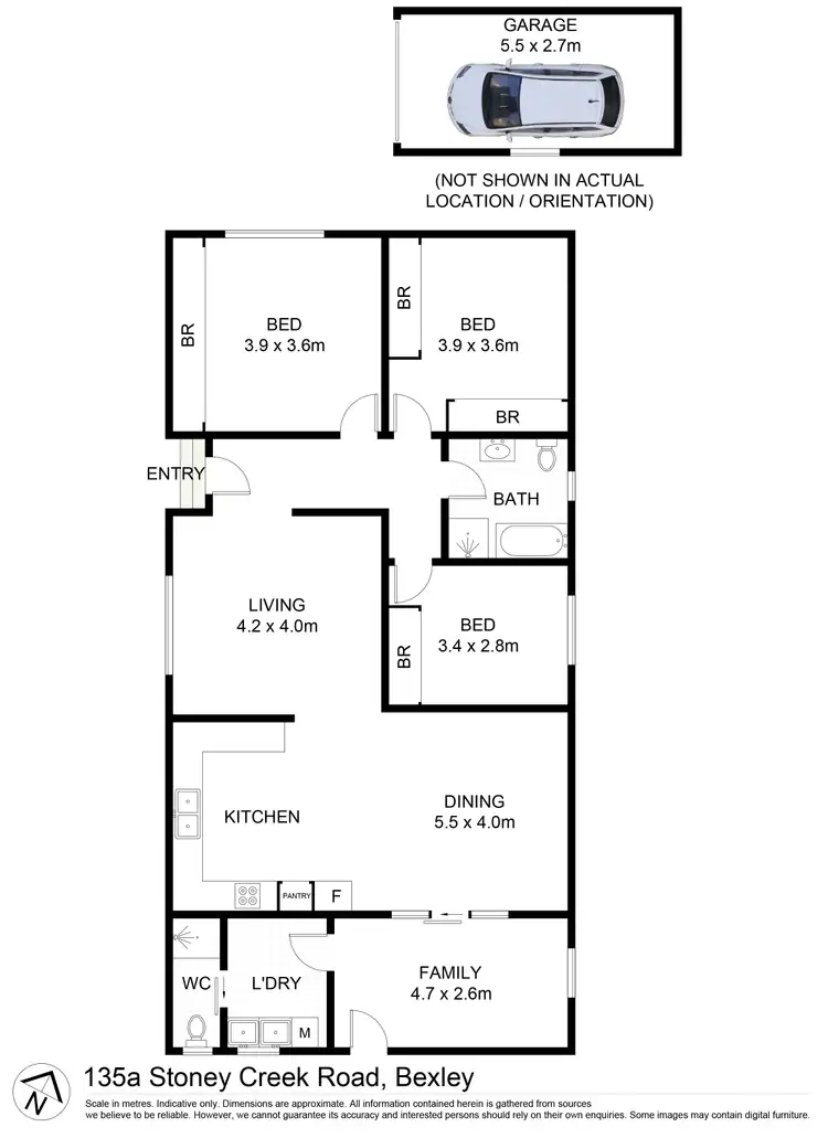 Floorplan of Homely house listing, 135A Stoney Creek Road, Bexley NSW 2207