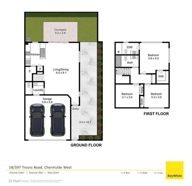 Floorplan of Homely townhouse listing, 18/397 Trouts Road, Chermside West QLD 4032