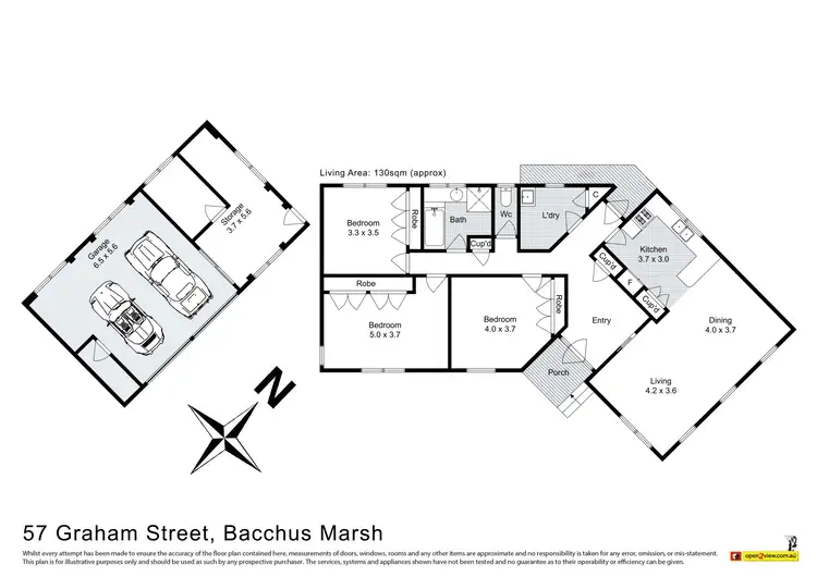 Floorplan of Homely house listing, 57 Graham Street, Bacchus Marsh VIC 3340