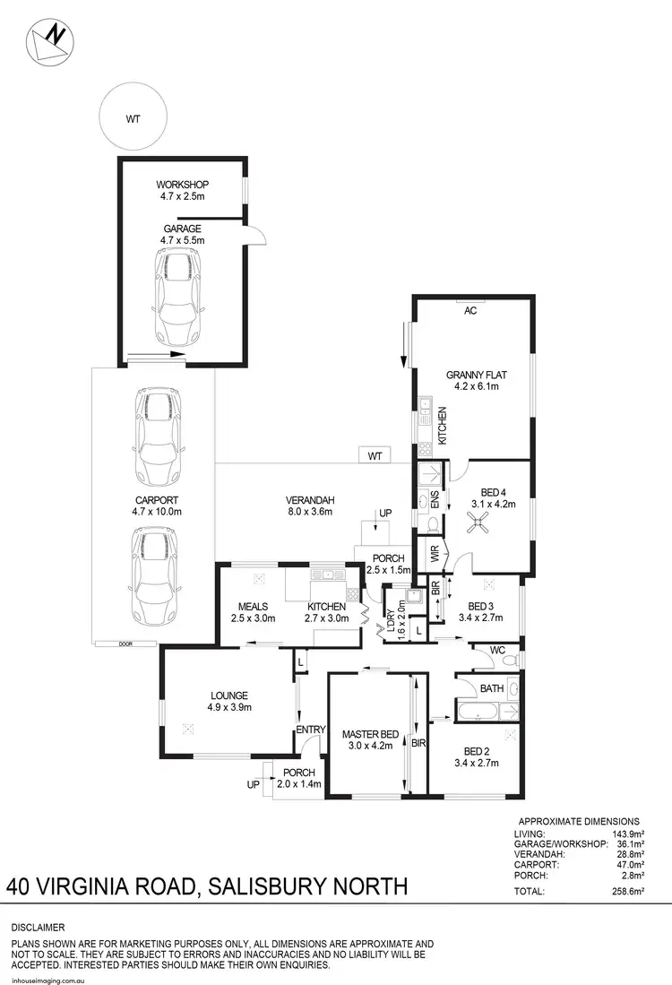 Floorplan of Homely house listing, 40 Virginia Road, Salisbury North SA 5108