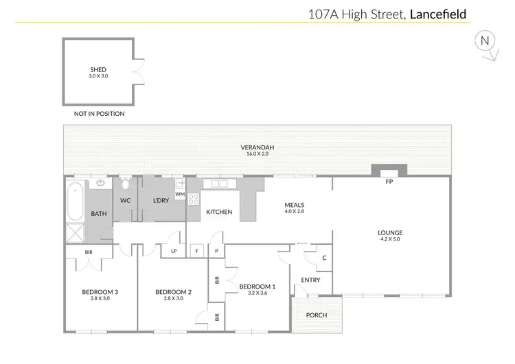 Floorplan of Homely house listing, 107A High Street, Lancefield VIC 3435