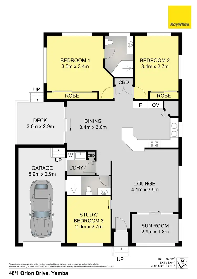 Floorplan of Homely villa listing, 48/1 Orion Drive, Yamba NSW 2464