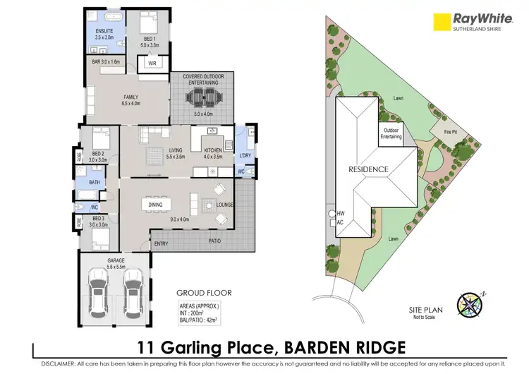 Floorplan of Homely house listing, 11 Garling Place, Barden Ridge NSW 2234