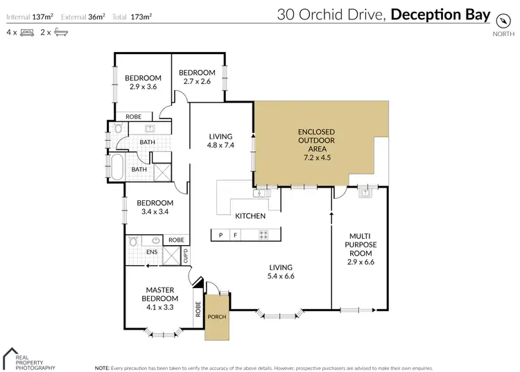 Floorplan of Homely house listing, 30 Orchid Drive, Deception Bay QLD 4508