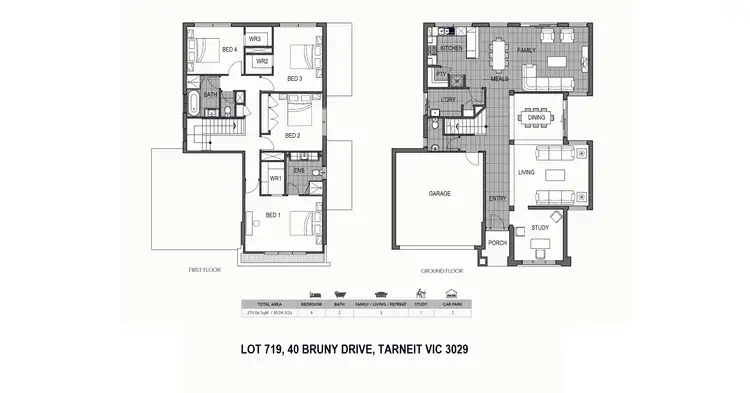 Floorplan of Homely house listing, 40 Bruny Drive, Tarneit VIC 3029