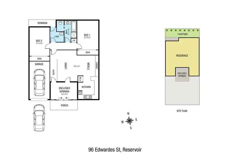 Floorplan of Homely unit listing, 96 Edwardes Street, Reservoir VIC 3073