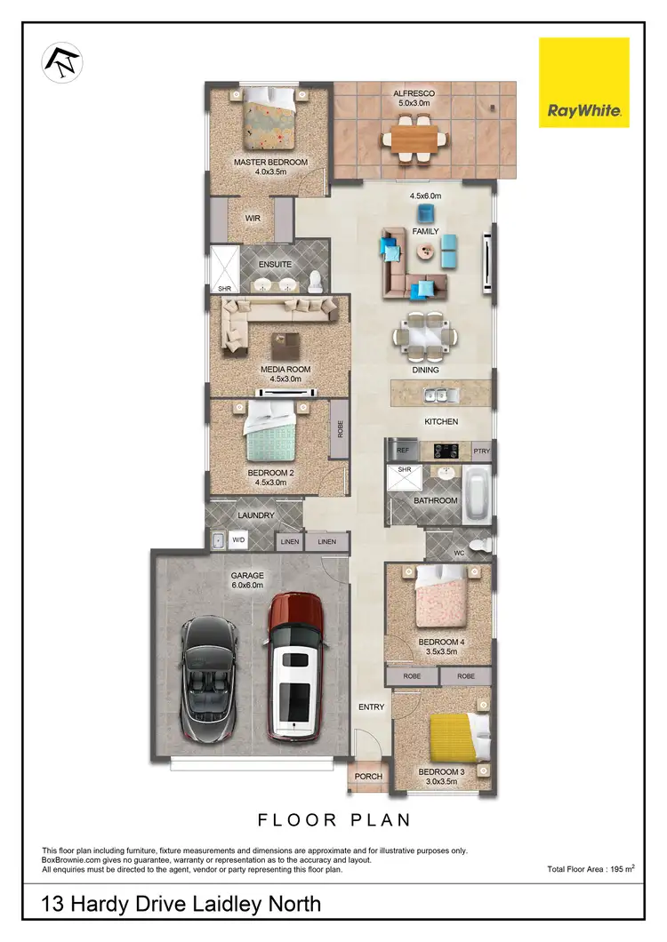 Floorplan of Homely house listing, 13 Hardy Drive, Laidley North QLD 4341