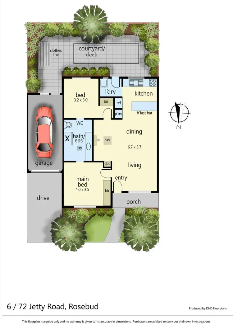 Floorplan of Homely house listing, 6/72 Jetty Road, Rosebud VIC 3939