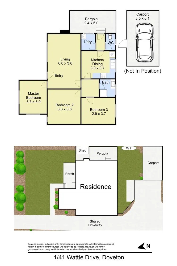 Floorplan of Homely unit listing, 1/41 Wattle Drive, Doveton VIC 3177