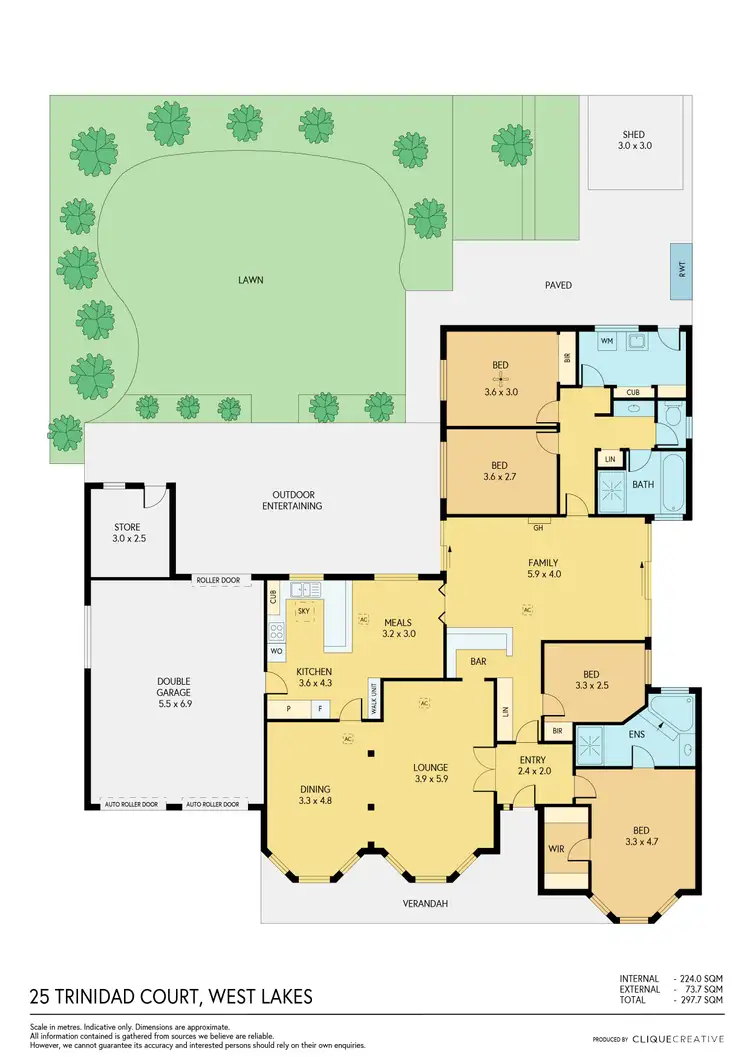 Floorplan of Homely house listing, 25 Trinidad Court, West Lakes SA 5021