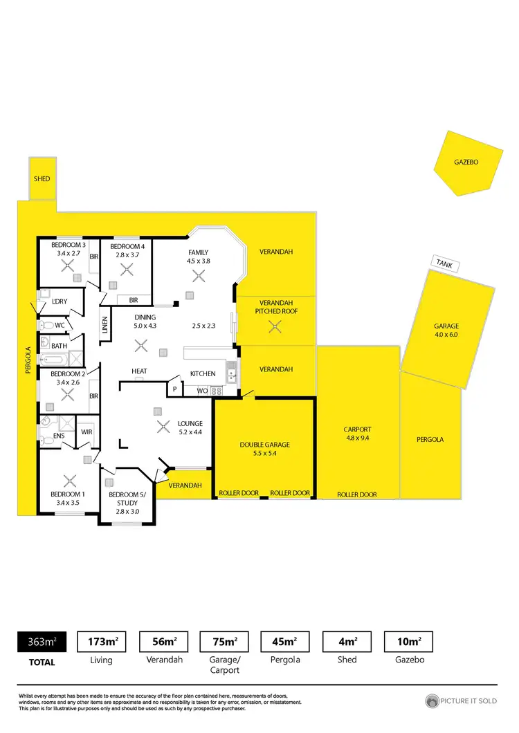 Floorplan of Homely house listing, 2 Finch Close, Andrews Farm SA 5114