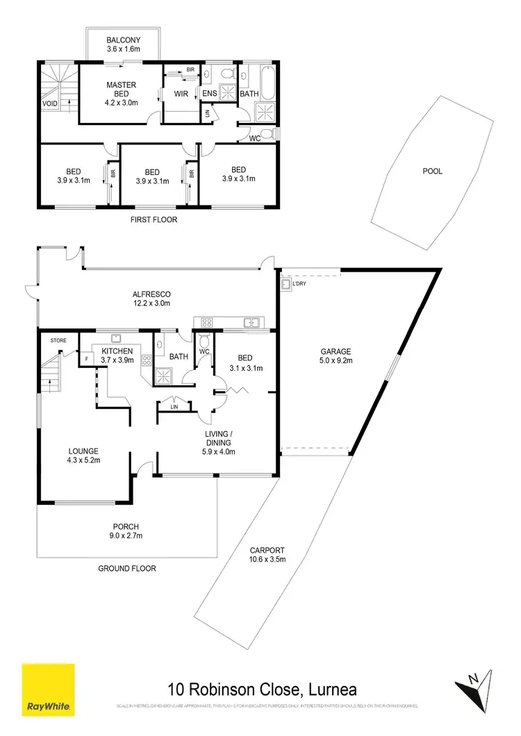 Floorplan of Homely house listing, 10 Robinson Close, Lurnea NSW 2170