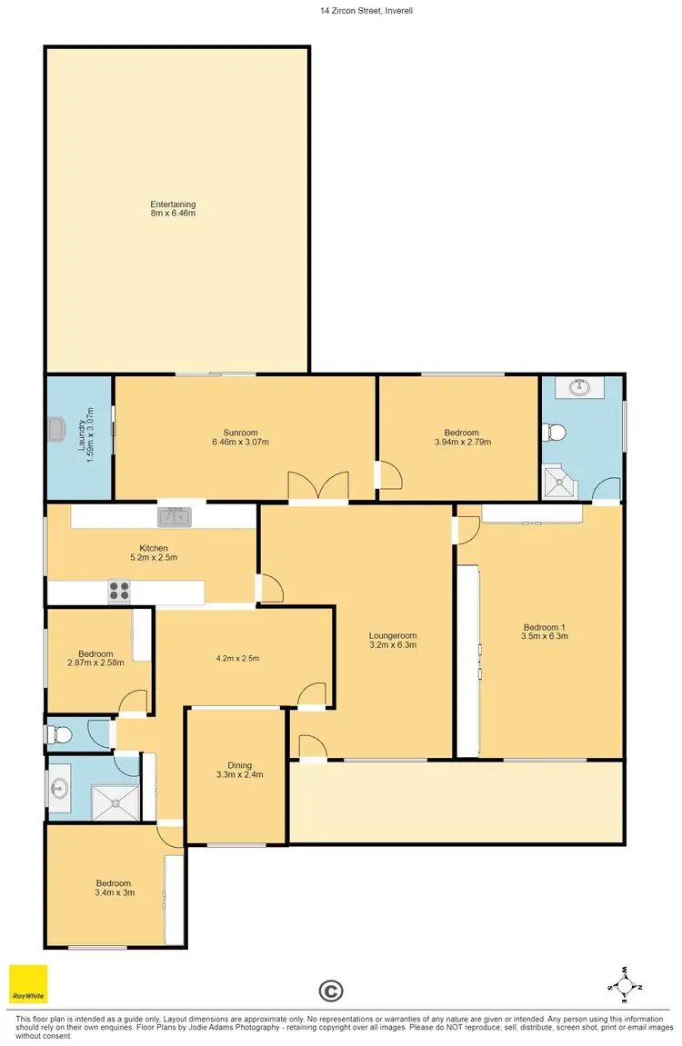 Floorplan of Homely house listing, 14 Zircon Street, Inverell NSW 2360