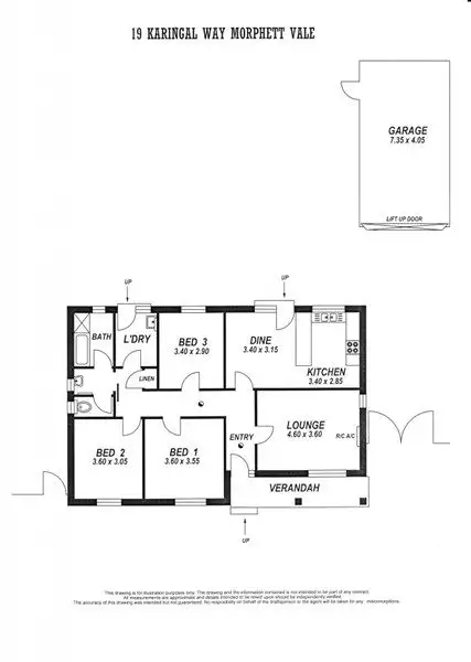 Floorplan of Homely house listing, 19 Karingal Way, Morphett Vale SA 5162