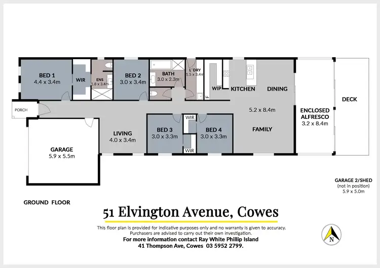 Floorplan of Homely house listing, 51 Elvington Avenue, Cowes VIC 3922