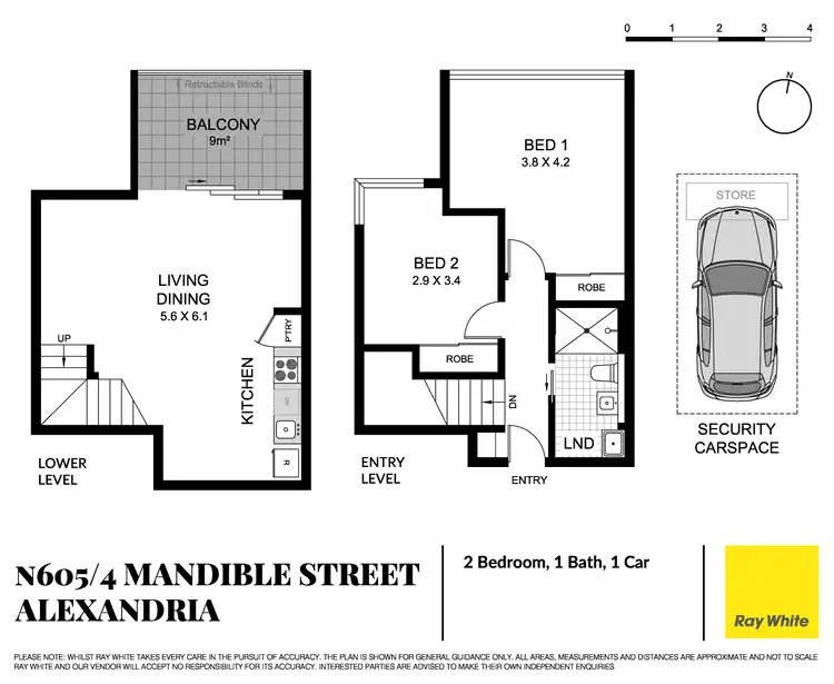 Floorplan of Homely apartment listing, 605N/4 Mandible Street, Alexandria NSW 2015