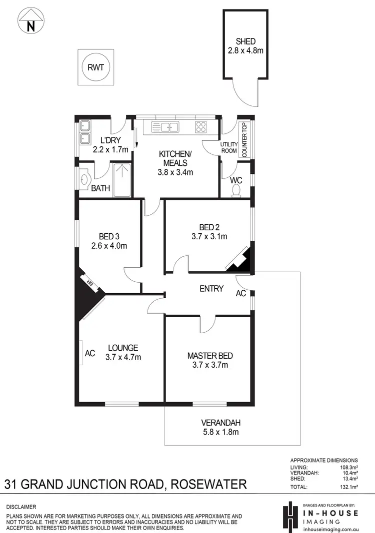 Floorplan of Homely house listing, 31 Grand Junction Road, Rosewater SA 5013