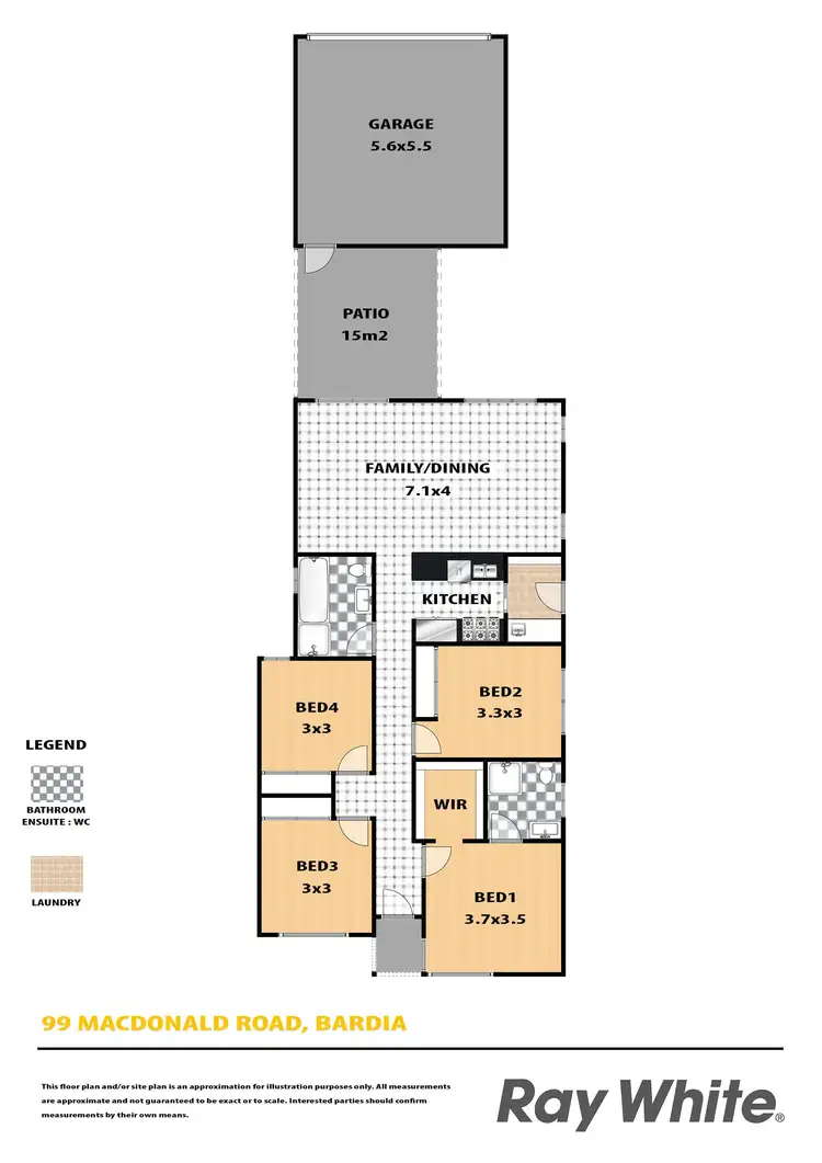 Floorplan of Homely house listing, 99 MacDonald Road, Bardia NSW 2565