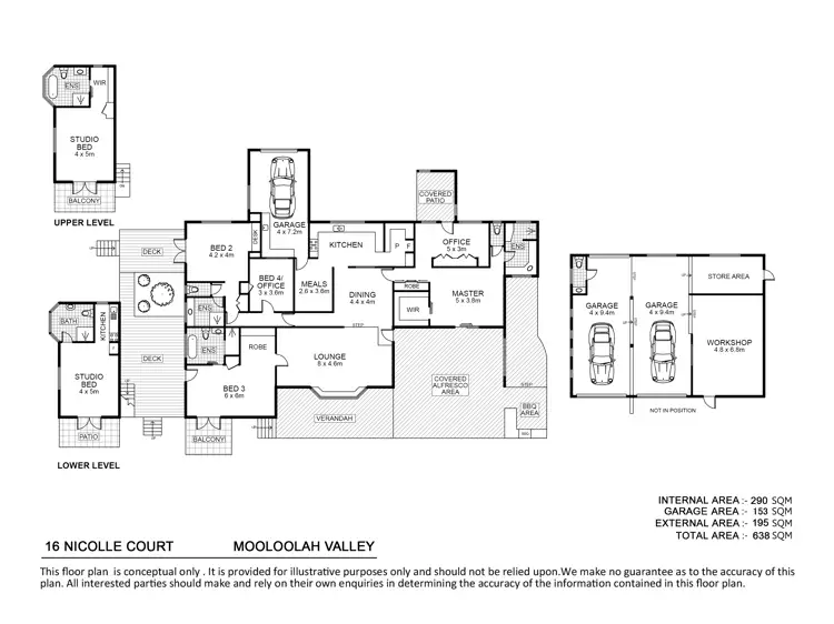 Floorplan of Homely house listing, 16 Nicolle Court, Mooloolah Valley QLD 4553